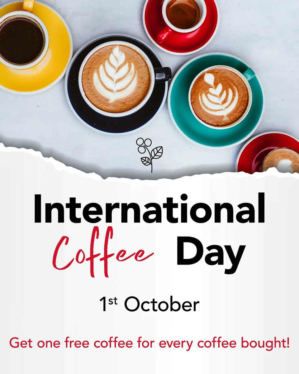 springvalleycfe's tweet photo. Celebrate #InternationalCoffeeDay with #SpringValleyCoffee today.
Get 1 free coffee for every coffee bought at our cafes in Nairobi today.
Have a brewtiful day โ https://t.co/OJ1Sjqm96u