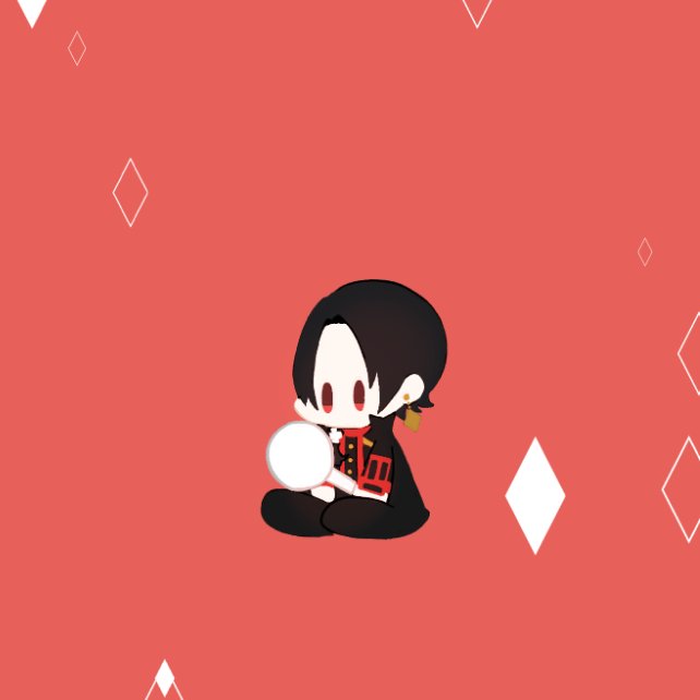 kashuu kiyomitsu chibi 1boy jewelry male focus earrings black hair solo  illustration images