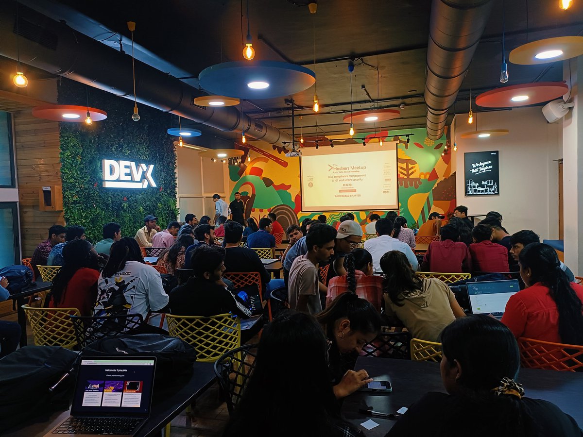 itx_prashant_'s tweet photo. ๐ Enjoying every moment at #TheHackersMeetup in Ahmedabad! Engaging discussions, amazing speakers, and networking with fellow enthusiasts. Let's make the most of this opportunity to learn and grow together. ๐ ๏ธ #HackTalk #InfoSec #Cybersecurity https://t.co/P4d4jAh1LU