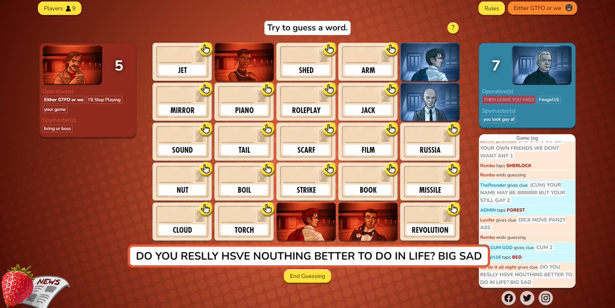 TDH_Rambo's tweet photo. @czechgames Imagine having admins that do things like this in their games. To be clear, I know some other things are said, but all we wanted to do was enjoy the game amongst our friends. They kept rejoining our game, then they go and start saying stuff like this? #cancelled https://t.co/ALej4epLeh