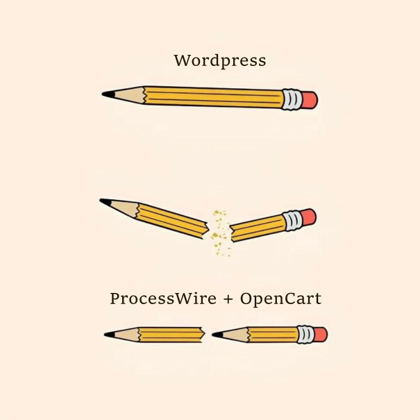 M_O_Z_G's tweet image. That's what I'm thinking about last week.😀
#WordPress #OpenCart #ProcessWire