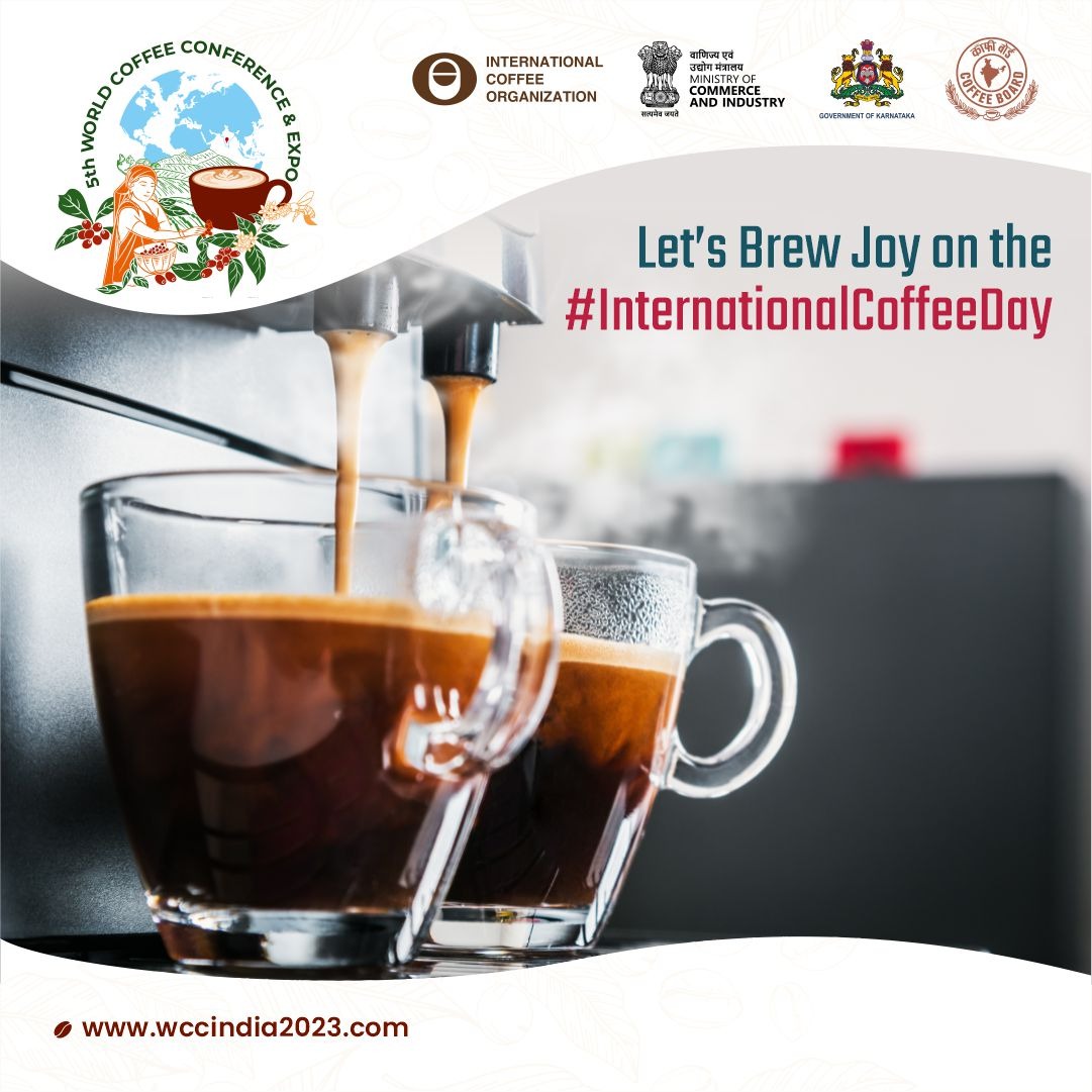 wccindia2023's tweet photo. Itโs time we acknowledge the beverage that has been a catalyst for numerous conversations and moments. Celebrating the elixir of our morning, letโs raise our cups for the love of coffee.
#InternationalCoffeeDay #wccindia2023 #BrewingConnections https://t.co/8GgZZD9H7x