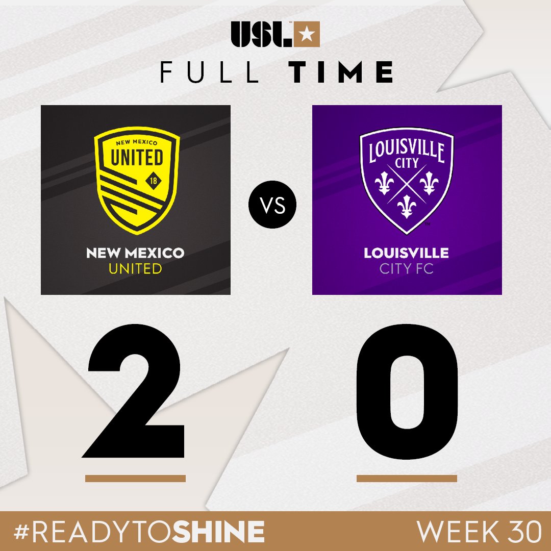 LegionariosSV's tweet image. Finalizado: New México United 2 - 0 Louisville. El salvadoreño @Amando_moreno jugó 82 minutos. #USLC #LegionariosSV