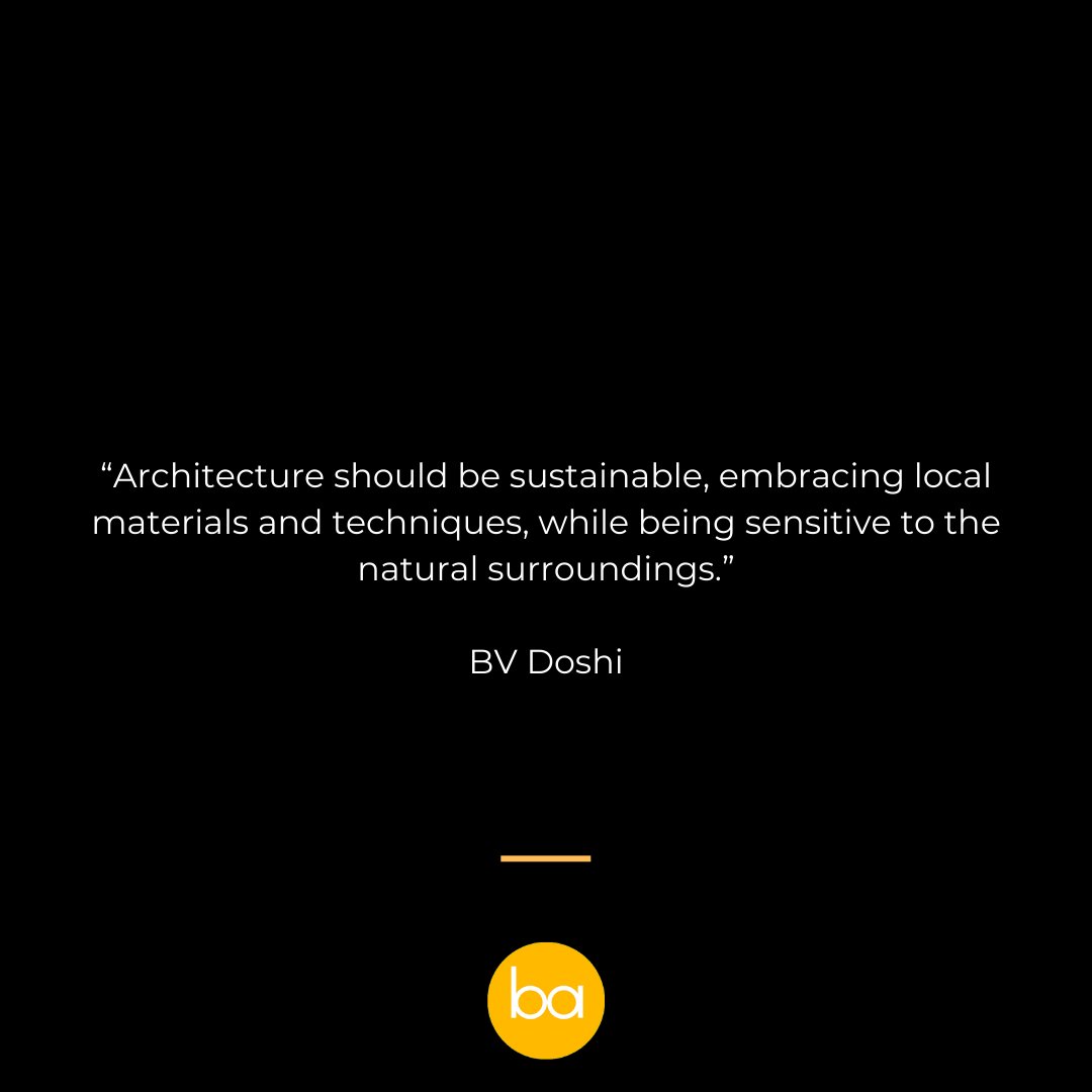 BlessedArch's tweet photo. #quoteoftheday #BVDoshi https://t.co/KYATB9pFgd