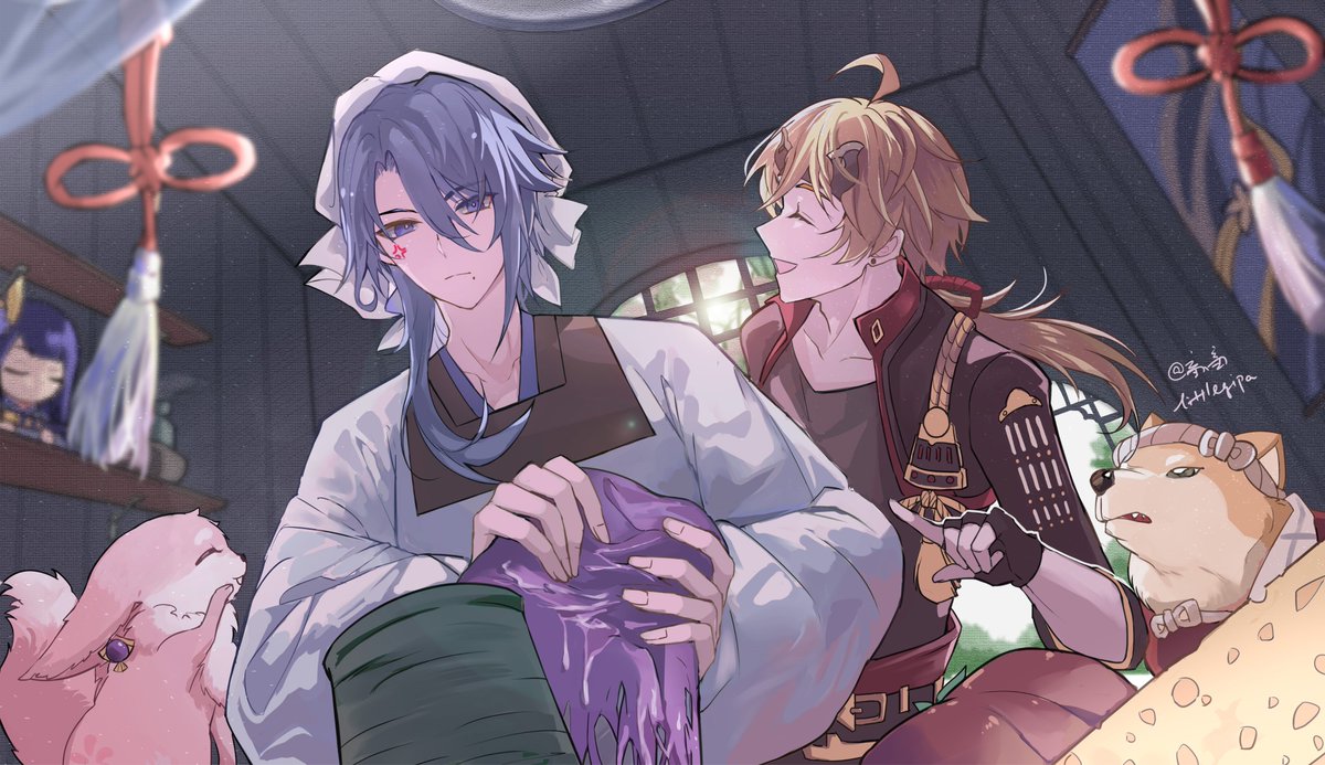黑暗料理进行时 #神里綾人 #thoma #Ayato #kamisatoayato #GenshinImpact
