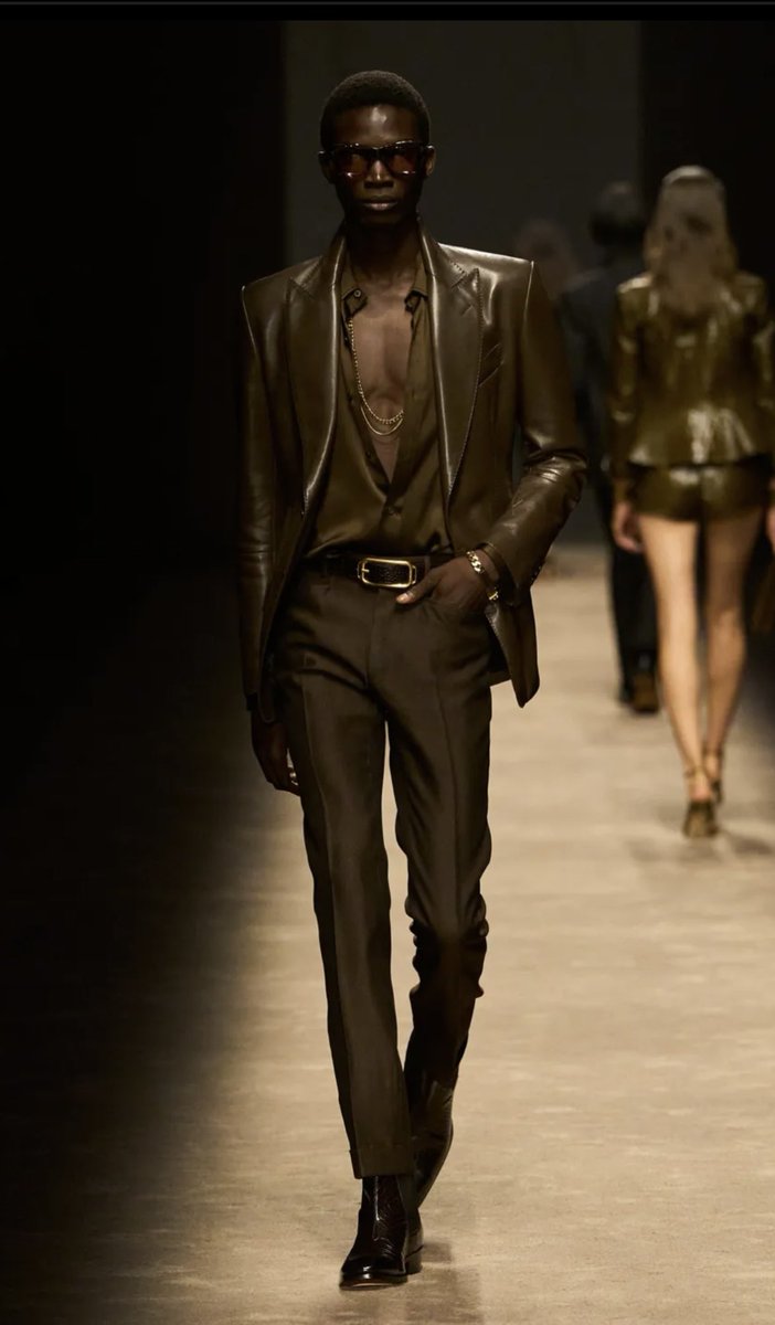 Timothée Chalamet in fresh off the runway Tom Ford SS24 in NYC #PFW2023 #wonka
