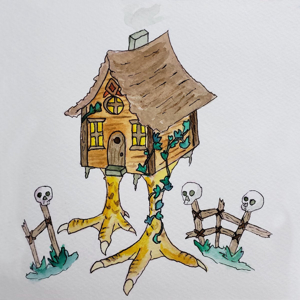 sirithre's tweet photo. Day 1 of #MetaTober is here!
Today I went with #Loretober by @piratesarrrt
With the prompt Baba Yaga.
Because of course I did.
What's MetaTober?
https://t.co/SGW4Hdo4jR https://t.co/Kcw3k5tI5h