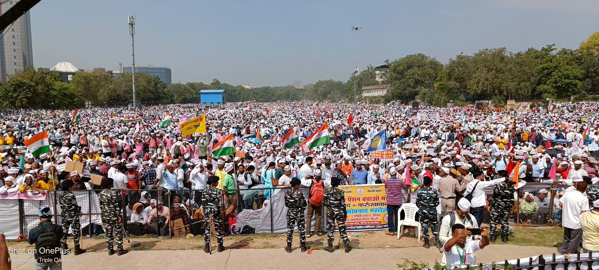 शानदार जबरदस्त आगाज... आज रामलीला मैदान पटा पेंशन विहीनों से...
#PensionRally