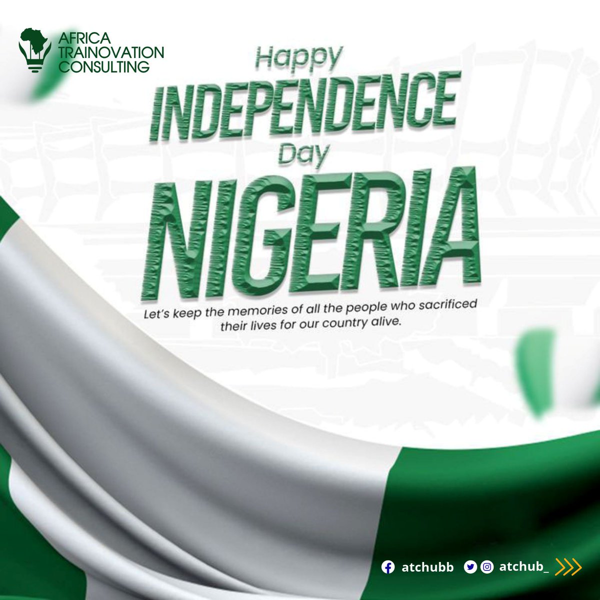 atchub_'s tweet photo. Happy Independence day 🎉💐 CELEBRATION
from all of us at ATC(Africa Trainnovation Consulting)
#independencecelebration
#Oct1st
#robotics
#stemeducation
#technologyinnovation
#ATCHUB https://t.co/EatzceAMqX
