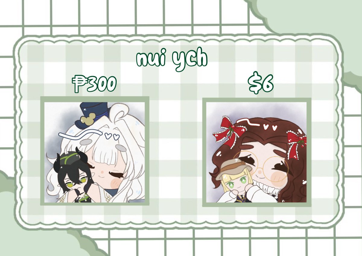 keacchi's tweet photo. ‼️ re: commissions ‼️rts appreciated

slots are unlimited since i somehow have more time than before. please dm me if interested 🙇‍♀️

also, i’m still learning how to use p*yp*l so please bear with me. thank you so much!

more info below https://t.co/zaDy2gE8GL