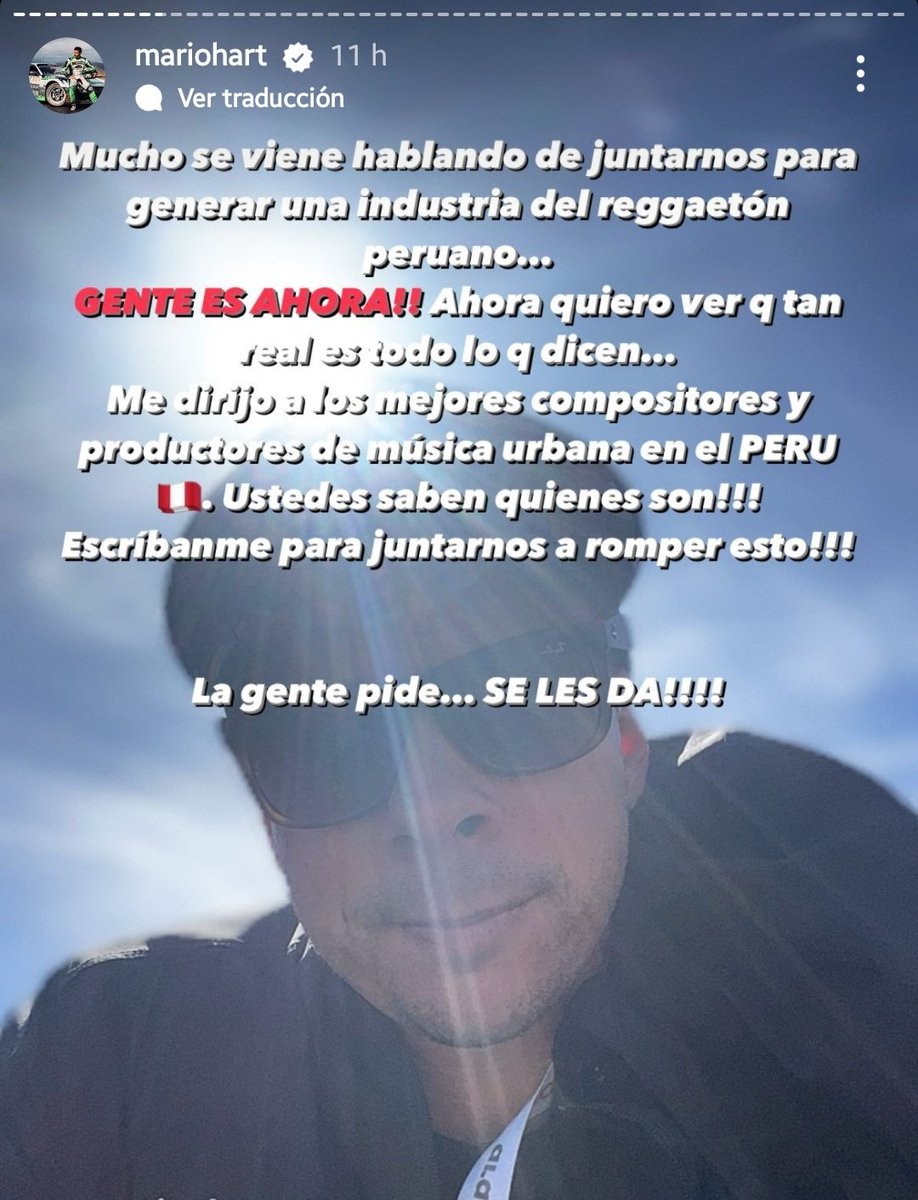 Jimfut_'s tweet photo. Lo chevere qué es que la misma gente quiera regresar a Mario Hart a la música, LISTOS PARA TONEAR CON REGGAETÓN PERUANO PORQUE YA ES HORA https://t.co/FaLAcrVK7T