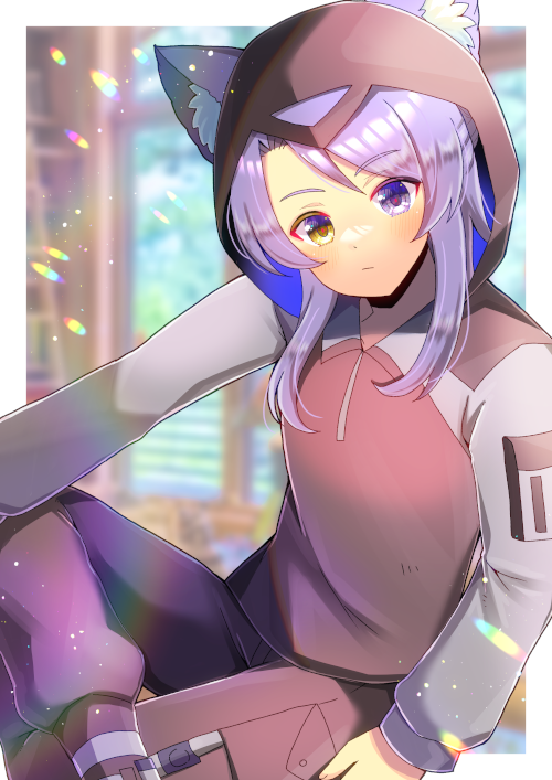 「Hunter()さんのOCを描かせて頂きました!リクエスト有難うございますI d」|ヒヨヨ@skeb募集中のイラスト