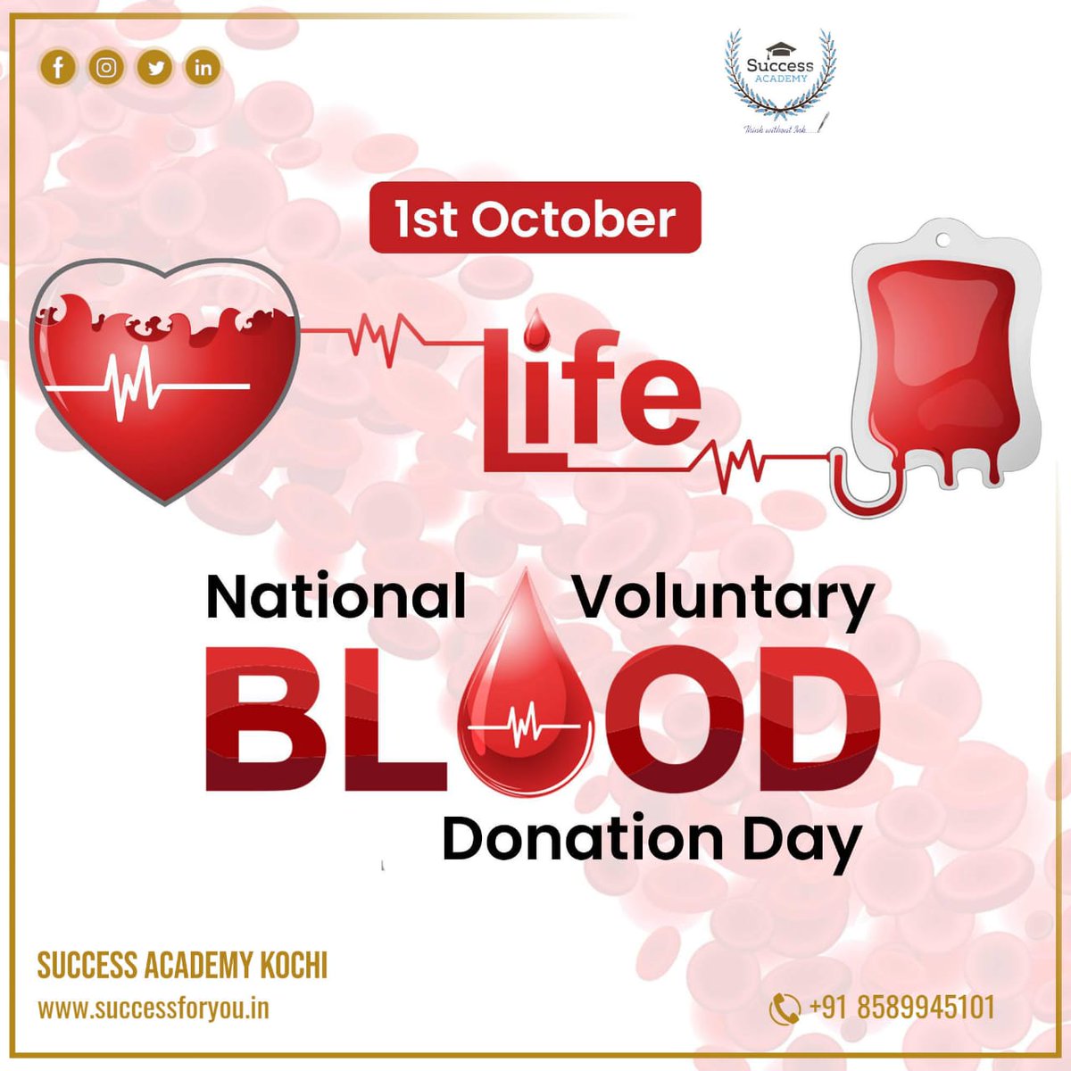 #BloodDonationDay #DonateBlood #VoluntaryBloodDonation #SaveLives #GiveBlood #BloodDonors #DonateLife #BloodHeroes #LifeSaver #BloodDrive #BloodMatters #BeAHero  #BloodDonationCamp #DonateBloodToday #BloodDonationAwareness #BeADonor
#SSCCoaching #BankCoaching #SuccessAcademyKochi