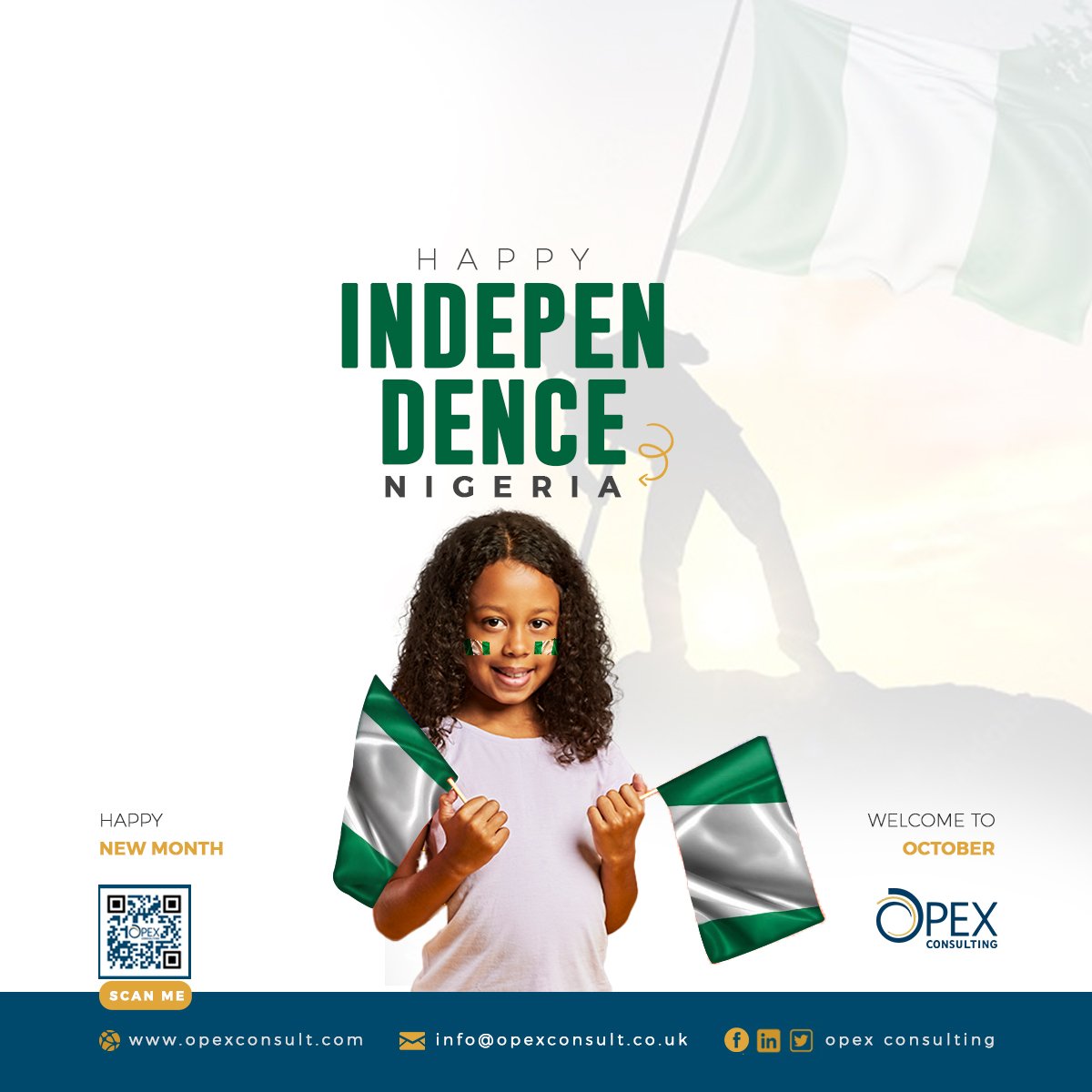 consulting_opex's tweet photo. Happy Independence Nigeria!
Nations will come to your light, and kings to the brightness of your dawn!
#IndependenceDay #Independence #October1st #Nigeria #NewMonth TGIF✌🏾😎

Welcome to the Weekend 🥳🎉🤩✌🏾💃🏽🕺🏽

#security+ #informationsecurity #Strength #Peace #Newweekend https://t.co/mcqTidxGSq