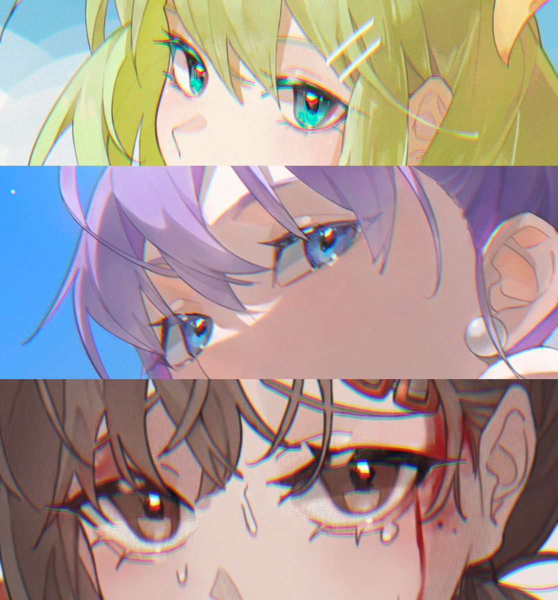 画眼睛的方式总算是稳定下来了👀！不过画得太少了呜呜，希望未来可以多画点高完成度的图✨～