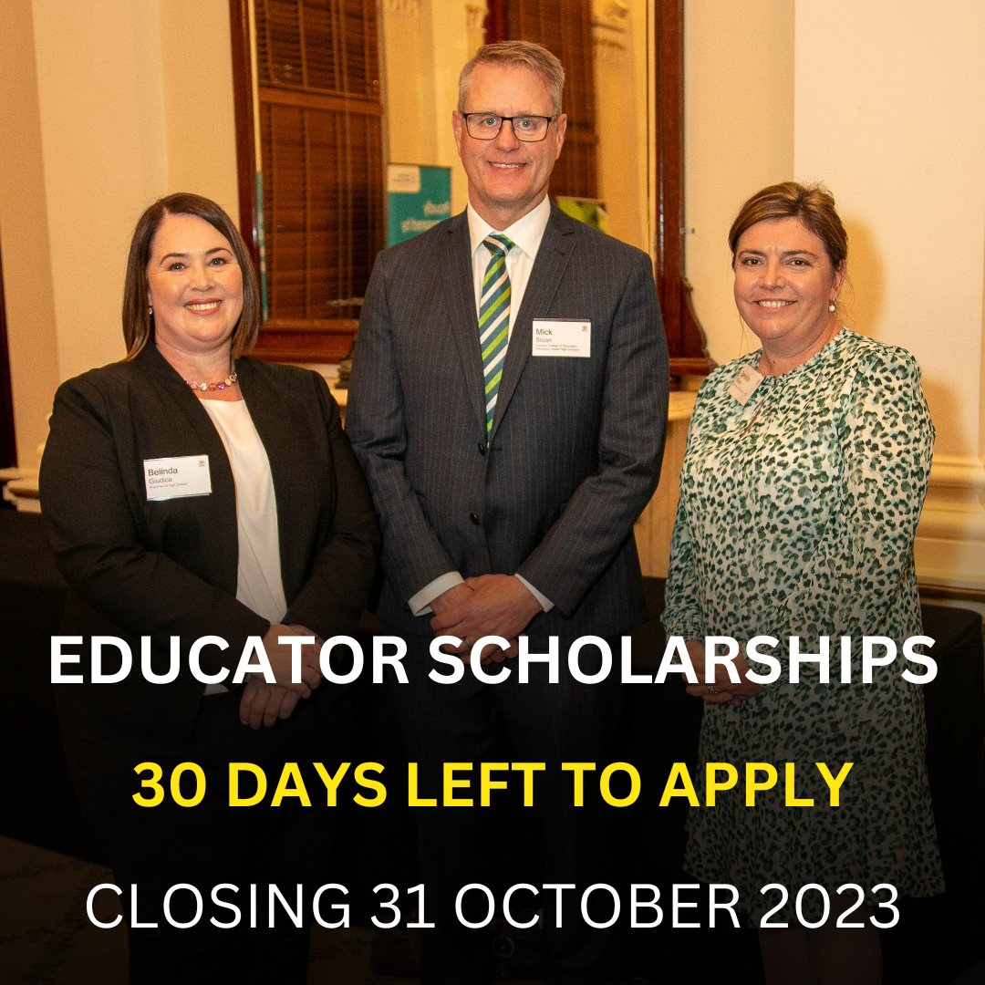 Learn more 👉 Principal Scholarships at hubs.li/Q023WGK10 Teacher Scholarships at hubs.li/Q023WzG20 @AEUfederal @TeachersFed @AEUVictoria @aeusa @AEUNT @TheQTU @AEUACT @aeutasmania @APPAvoice @ASPALeaders @ACSSOTWEETS @janecaro @lilamularczyk