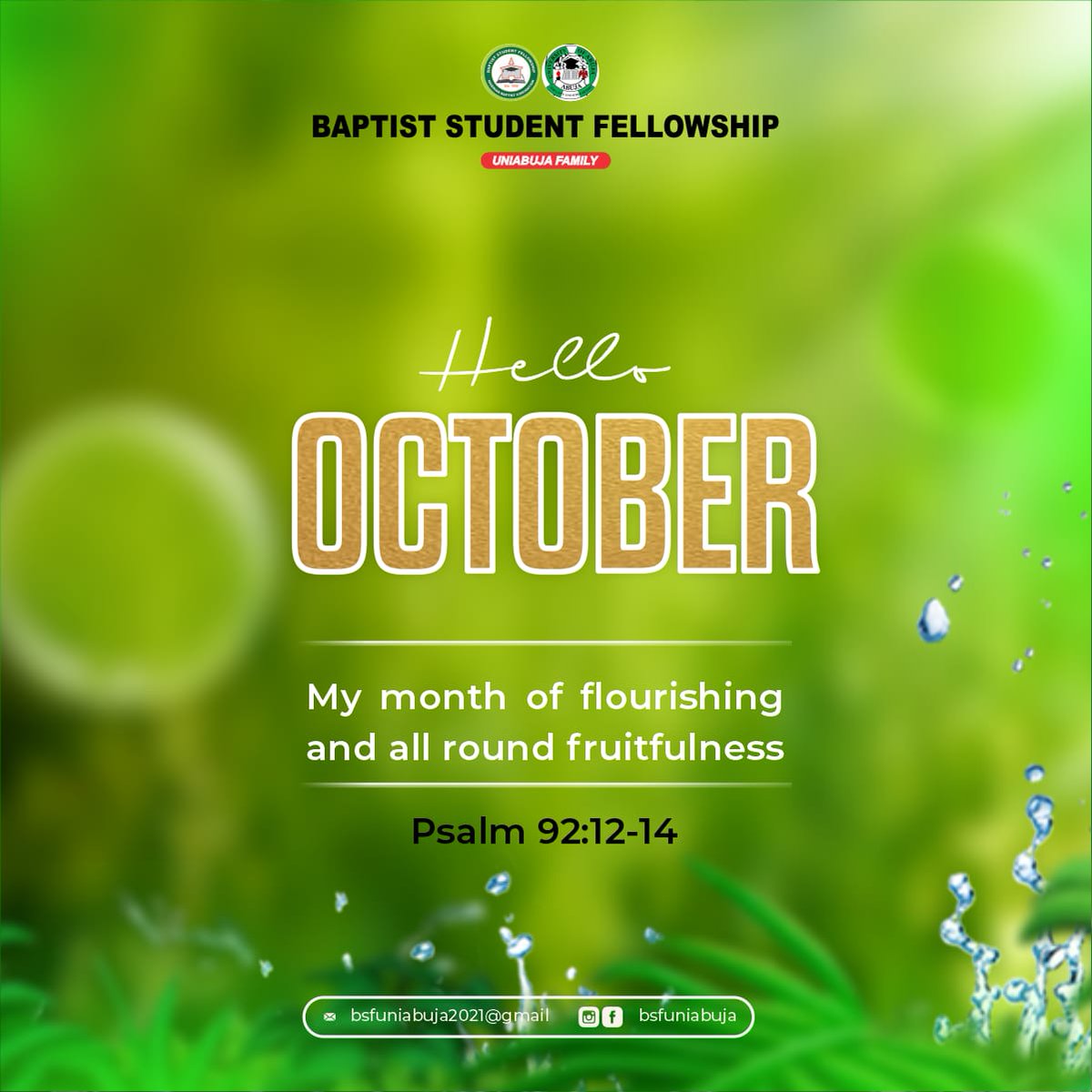 BaptistCha55395's tweet photo. *Good morning Kingdom Champion!*

*Happy new month!!!! It is with great joy I welcome you to the month of October. This is our month of flourishing and all round fruitfulness. https://t.co/SP1DPcQGqq
