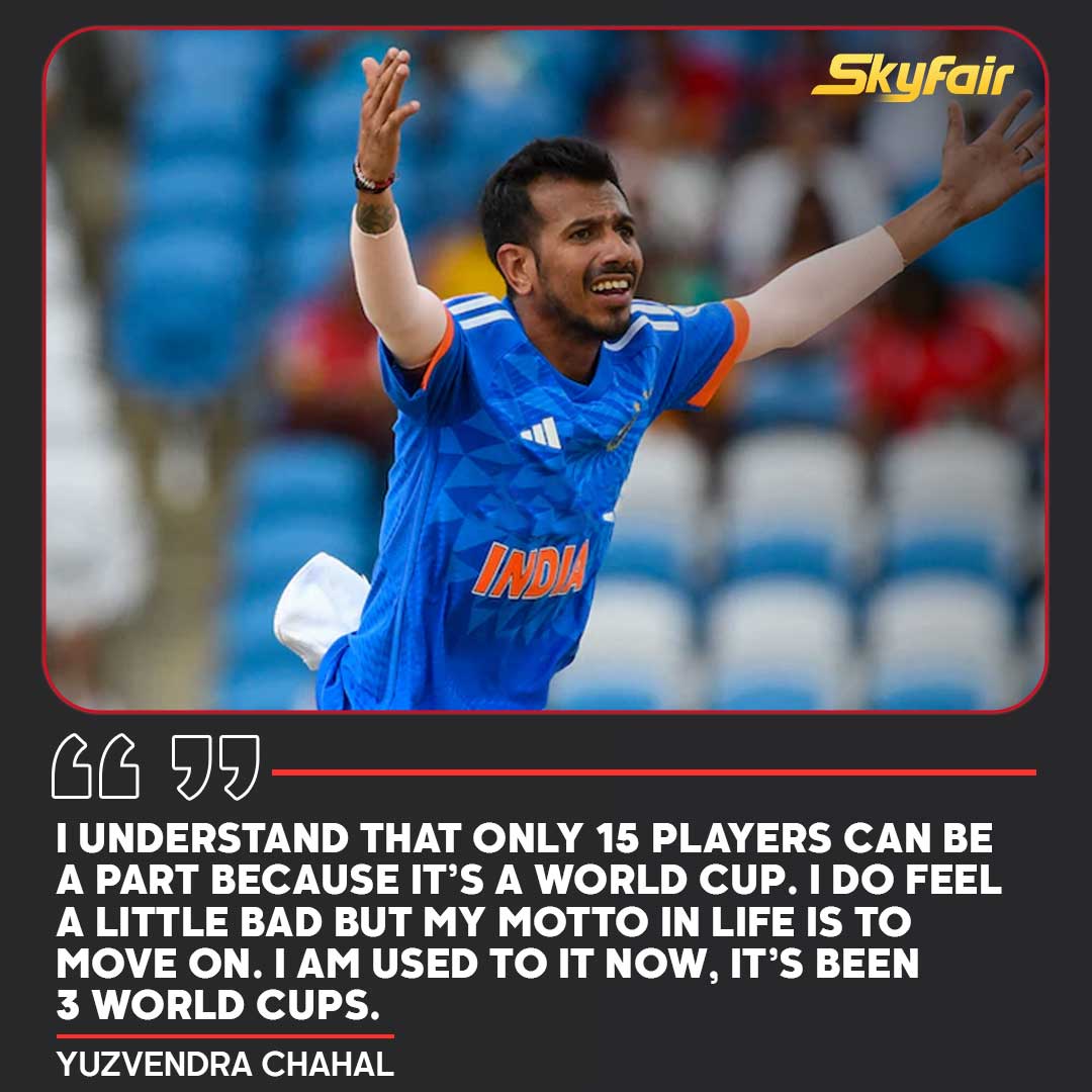 Chahal opens up about his exclusion from the India Squad for the upcoming 50-over World Cup.  #YuzvendraChahal #CWC #CWC23 #ODIWorldCup2023 #SkyFair #IndianSquad