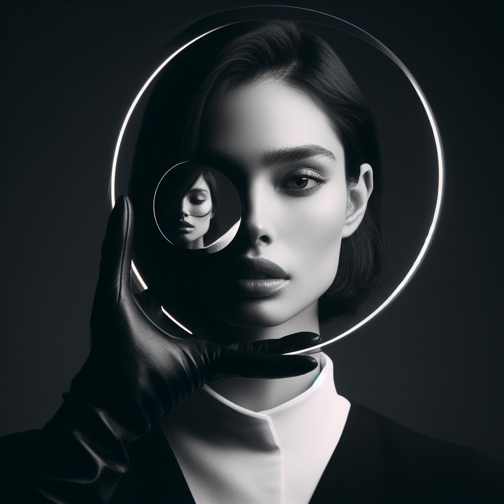 DigitalLumen's tweet photo. Another D3 self-portrait. Didn't explicitly state but all the self-portraits are self-portraits of d3. #dalle3 #midjourney #aiartwork https://t.co/DgGgtNiT2j