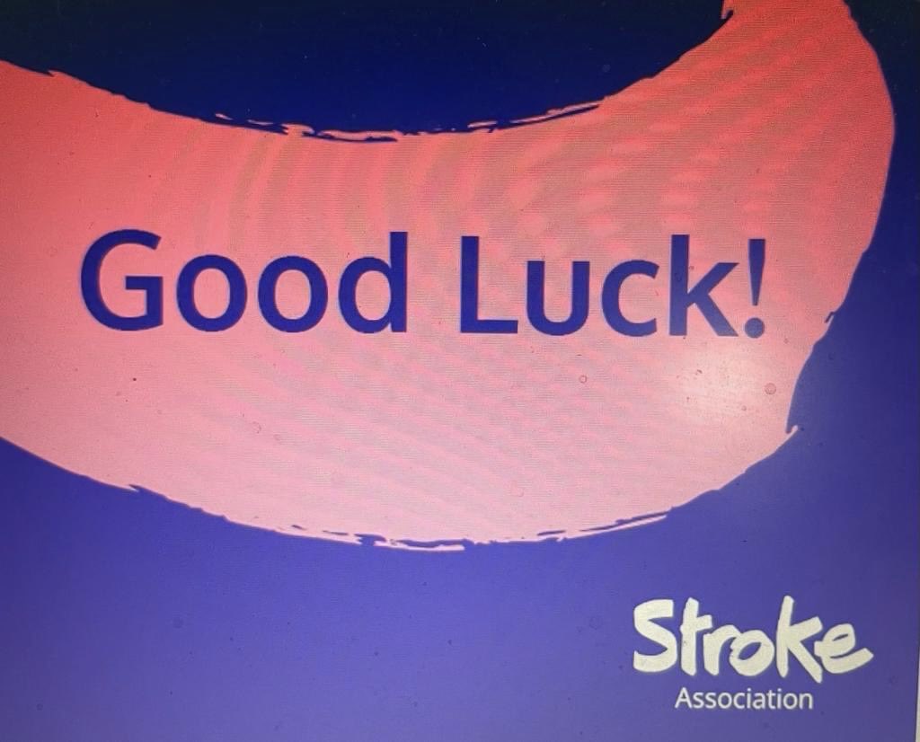 Good luck to all the #teamstroke runners @Great_Run in Glasgow today 💜😊