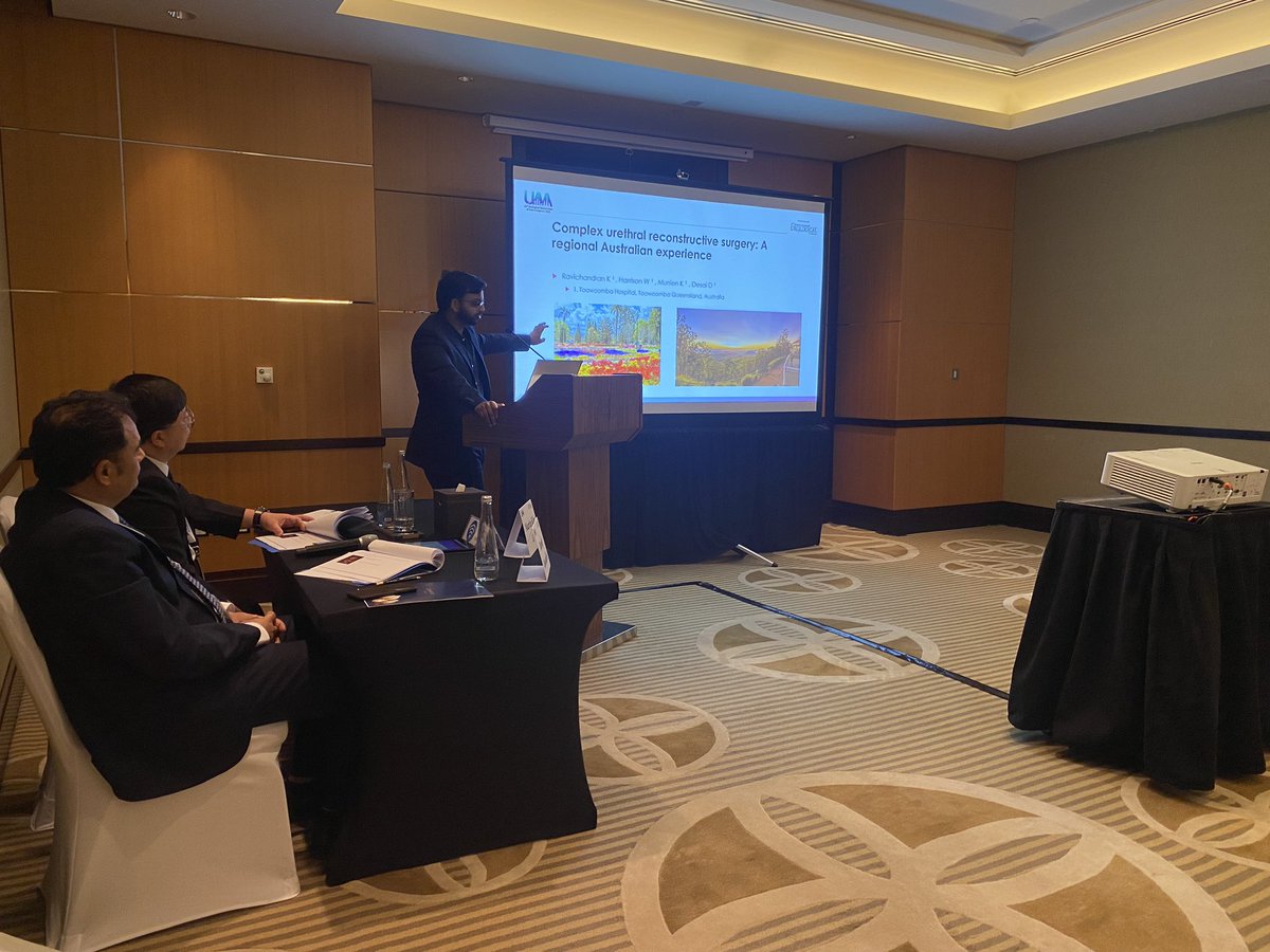 Fashionista or researcher? @uaa2023 3rd day, 3rd suit, 3rd talk <a href="/KAPPtYvating/">kapilan ravichandran</a> - Toowoomba does it best despite the complexity of disease! Making <a href="/DrDevangDesai/">Dev Desai</a> proud  #urethroplasty #uaa2023conference #regionalQLD