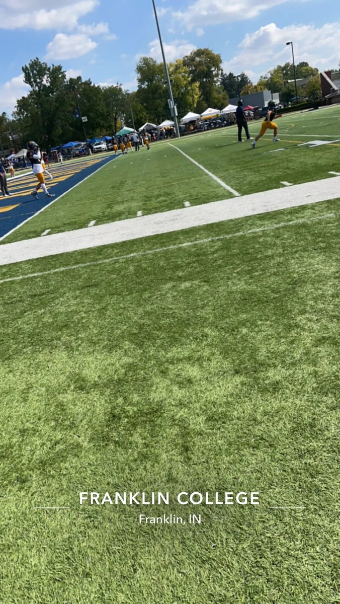 Had a great time watching <a href="/FCGrizFootball/">Franklin College Football</a> dominate on the field today. Thank you for the invite <a href="/Coach_McElwain/">Ryan McElwain</a> <a href="/CoachK_Ski/">Blaine Kowalkowski</a> <a href="/CoachNeale/">Michael Neale</a> <a href="/CoachHillGriz/">Daniel Hill</a>