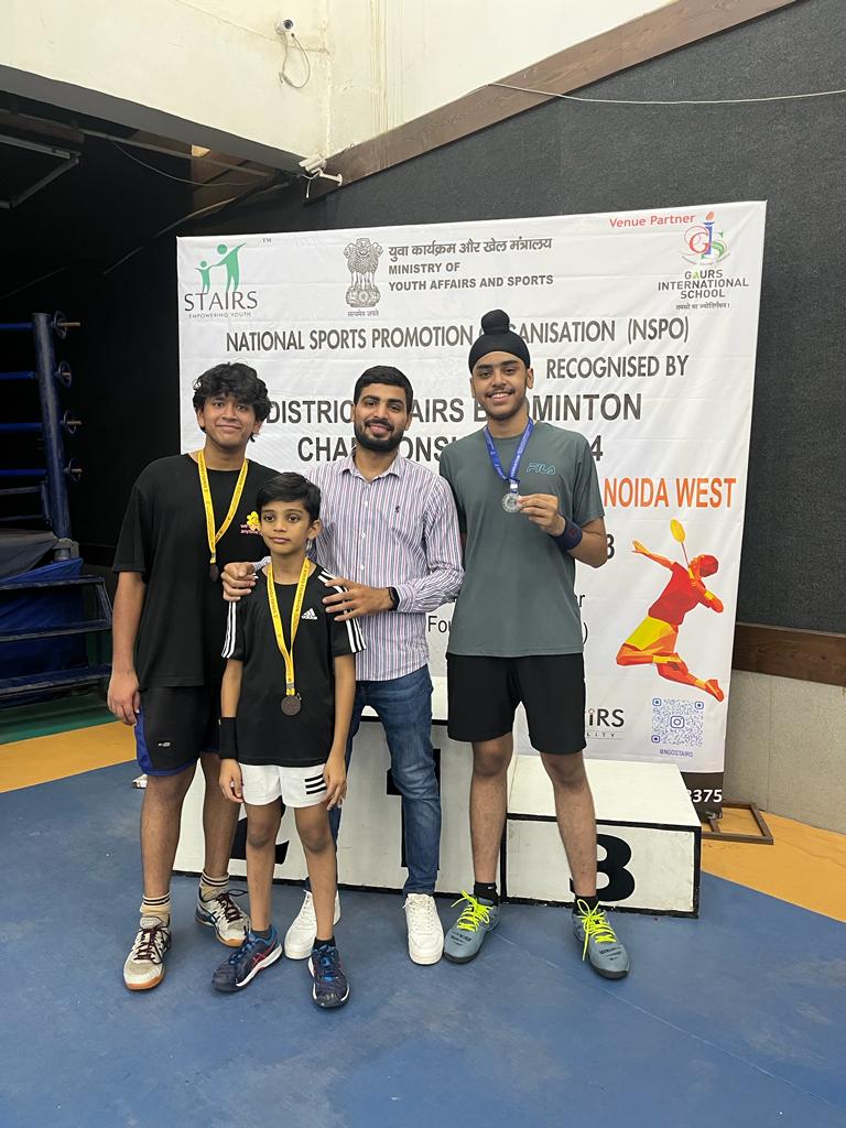 Gyanshree School is proud of the performance of its Shuttlers in the  GB Nagar District Stairs Badminton Championship held on 30th September &amp; 1st October at the GB Nagar District Championship.

Shreeyans won a total of six medals - Two Gold, Two Silver, and Two Bronze