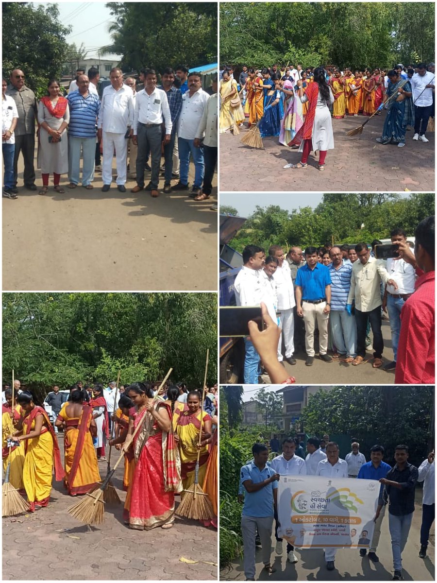 SBM અંતર્ગત સ્વચ્છતા હી સેવા 2023 એક તારીખ એક કલાક મહાશ્રમદાન અંતર્ગત તાલુકા કક્ષાનો કાર્યક્રમ પરીયા ગામ તા.પારડીખાતે  વલસાડ ડાંગ જિલ્લાના માન.સાંસદ ડૉ.કે.સી.પટેલ, પ્રમુખશ્રી,પદાધીકારીશ્રીઓ અધિકારીશ્રીઓ, કર્મચારીશ્રીઓએ શ્રમદાન કરીસાફસફાઈ કરવામાં આવ્યું.<a href="/DDO_VALSAD/">DDO Valsad</a> <a href="/monakhandhar/">Mona Khandhar IAS</a>