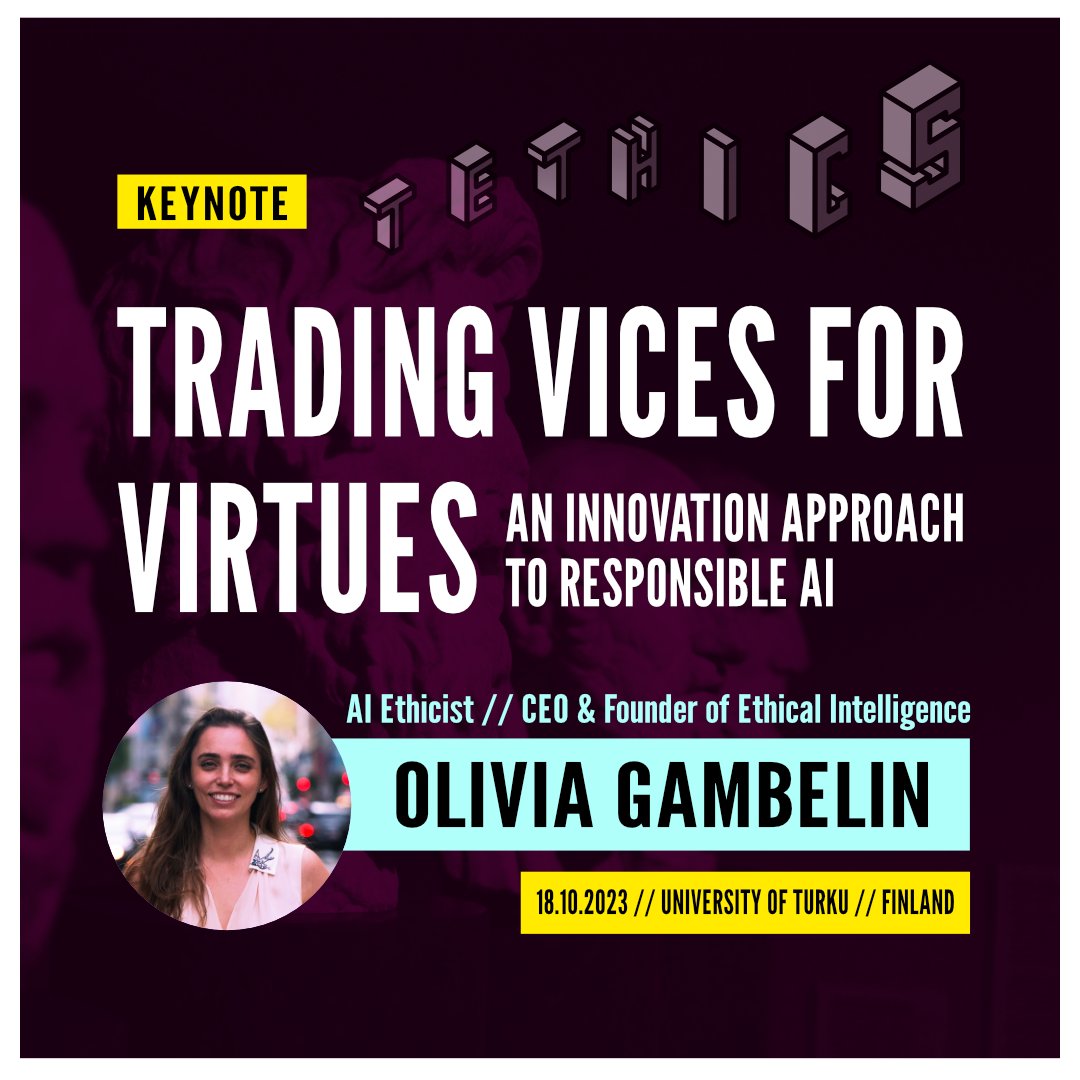 Tethics_Conf's tweet photo. Today is the LAST DAY to register for Tethics 2023! This is a conference you don't want to miss – I mean, look what an inspiring keynote we'll have! We invite everyone to gather to Turku for inspiring discussions around technology ethics. Register now: https://t.co/bBC9dJzjeI https://t.co/swQ54B6e9P