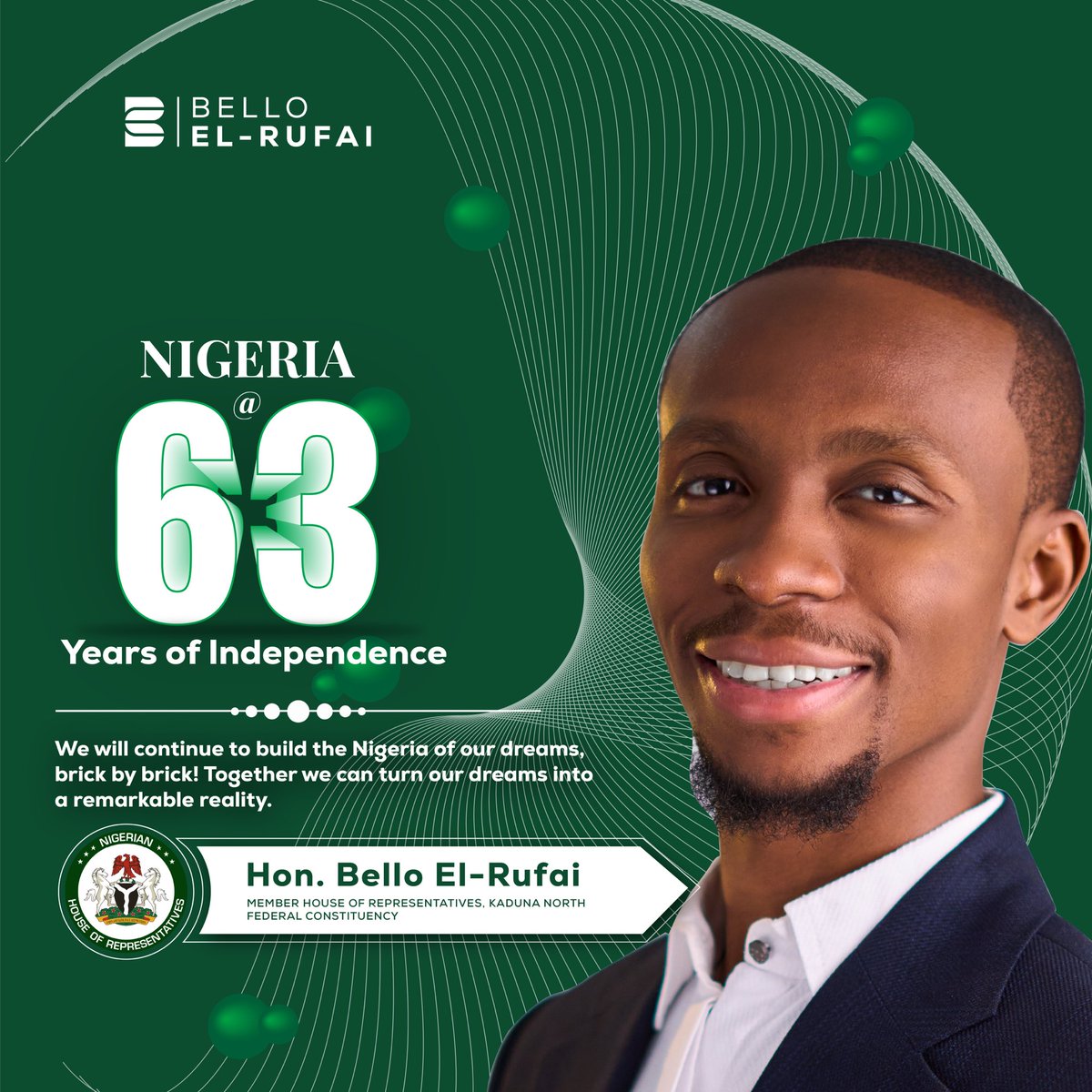 Happy Independence Day to our beloved Nigeria. 

#happyindependenceday #belloelrufai