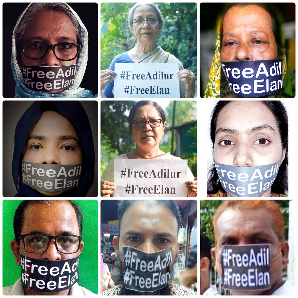 Bangladesh: Families of #victimsofenforceddisappearances and #humanrightsdefenders demanded the unconditional release of human rights defenders #AdilurRahmanKhan and #ASMNasiruddinElan. #FreeAdilFreeElan #Odhikar