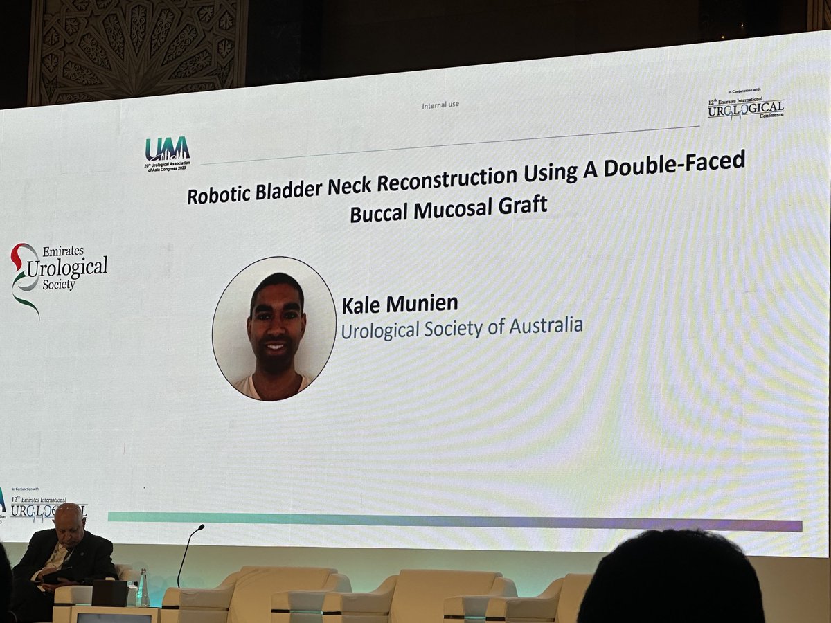 Kale Munien presenting buccal mucosa BN repair. The Desai technique ⁦<a href="/DrDevangDesai/">Dev Desai</a>⁩. Best of the best session  at #uaa23 ⁦<a href="/USANZUrology/">USANZ</a>⁩