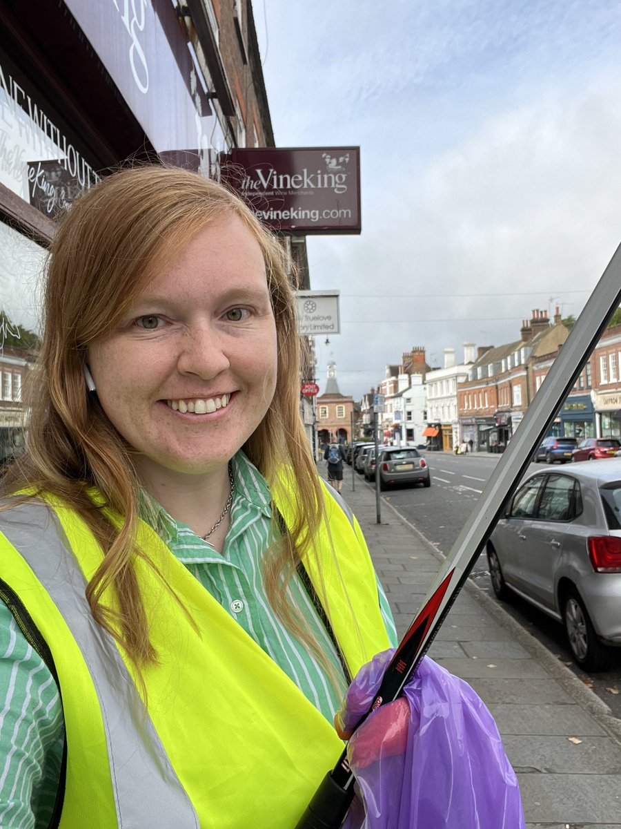 The sun came out for the regular <a href="/ReigateGuild/">Reigate Guild</a> litter pick this morning. Good to join the volunteers and get Church Street, Bell Street and Bancroft Road looking that bit tidier.

Now to Manchester.