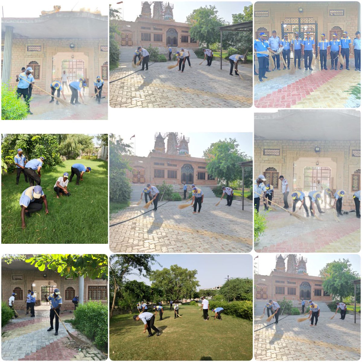 BPCL_Jodhpur's tweet photo. Our COCO staff giving their contribution to #SwachchtaShramdan at Jogmaya Temple Mandia Village Pali, Jodhpur territory. #SwachhataHiSeva #SwachhaBharat @BPCLimited @BPCLRetail @NitinSelukar1 https://t.co/HVxn2VOyGu