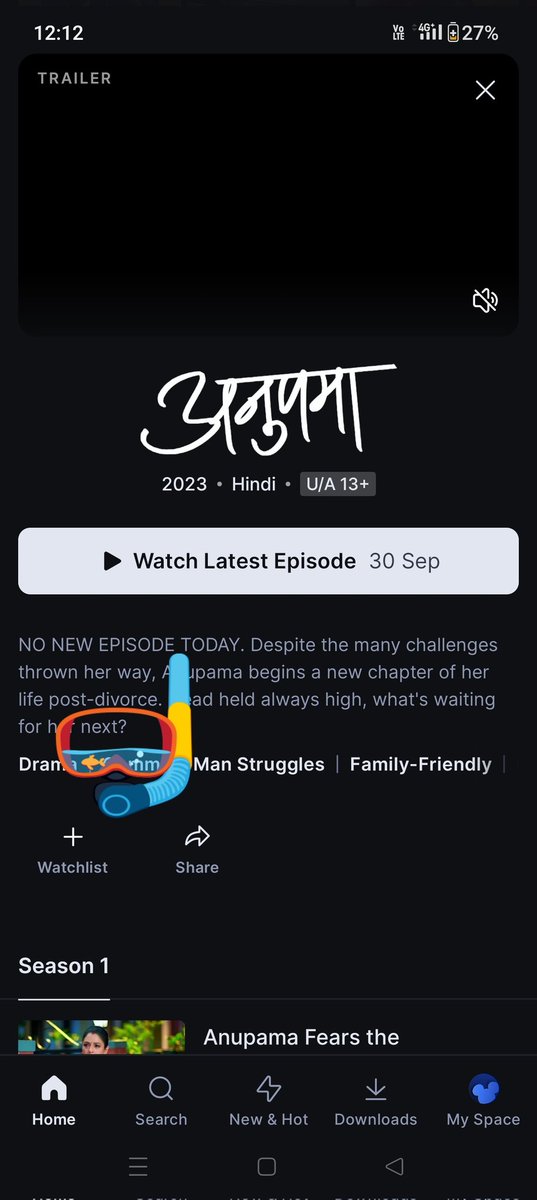nimitganatra's tweet photo. Why no new episode @TheRupali @StarPlus @DisneyPlus @DisneyPlusHS @hotstar_helps https://t.co/uA2rU5EpLt
