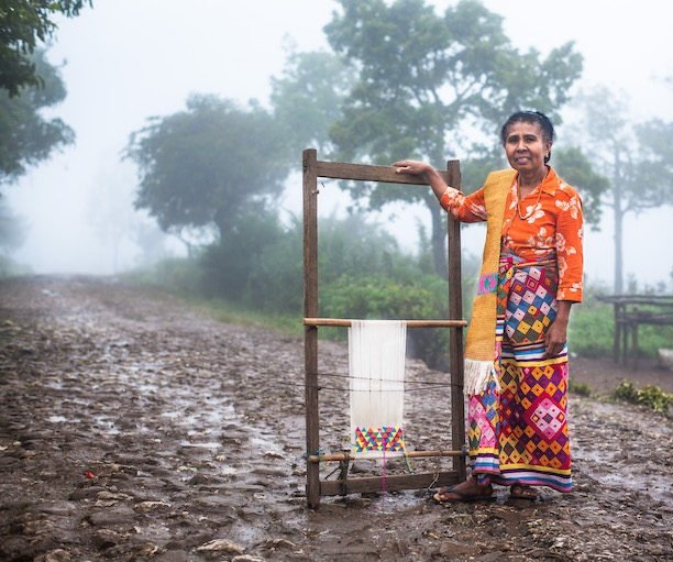 The indigenous Mollo women of West Timor who use their looms to both spiritually and literally block mining companies in environmental protests to protect their natural surroundings. During protests, hundreds of women reportedly occupied mining sites for months on end #WomensArt