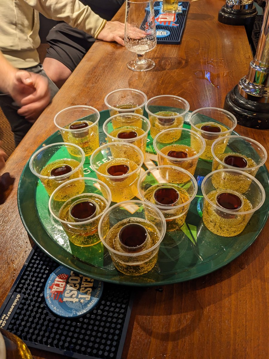 VSSFC's tweet photo. Crazy game for the reserves yesterday going down 7-6 away to Bream, but....

We had a great craic in the club for Chairman's Night anyway 🍻

#currynight #jagerbombbingo #beerpong  #initiation https://t.co/Ym0KyAH8k2