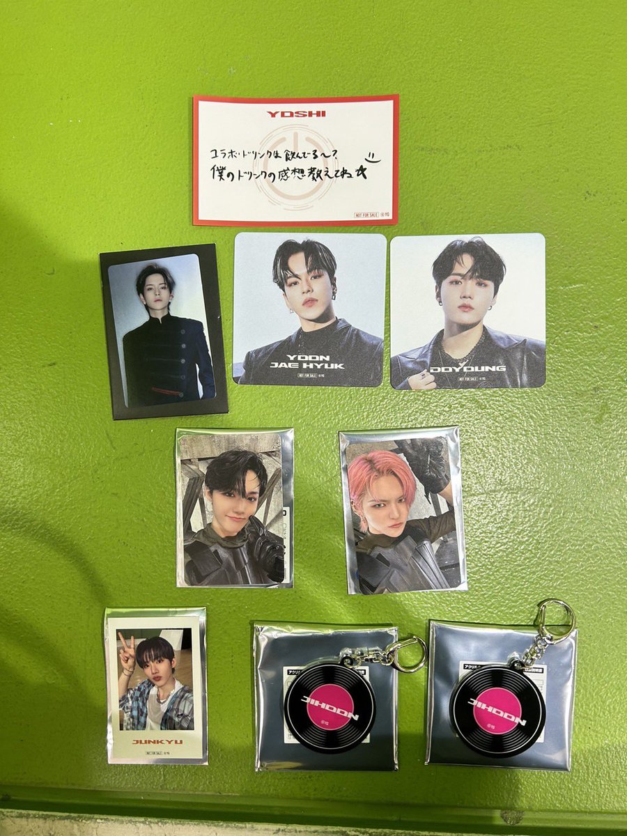 AAAonlyone1126's tweet photo. TREASURE Rebootコラボカフェのグッズです。交換求めてます。
譲)ヨシ、ジェヒョク、ドヨン、ジフン、ジュンギュ
求)���サヒ、ハルト
#treasure_cafe #treasure #REBOOT https://t.co/qI3h21Isx8