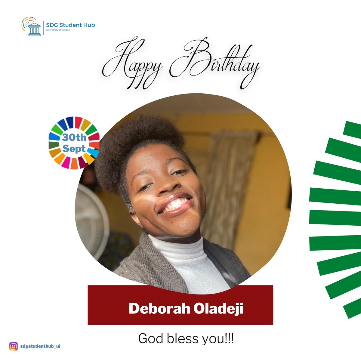 HubUnibadan's tweet photo. Our amazing head of Media, celebrated her birthday yesterday.
We are glad to have you on the team Dear Debbie❤️

#sdgstudenthubui #HappyBirthday https://t.co/UMur7Ie4Qj