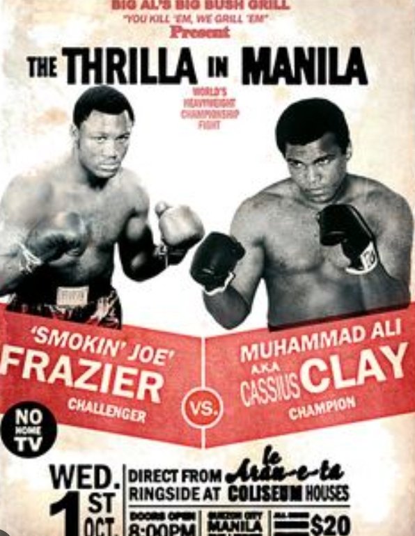October 1, 1975 - #MuhammadAli Defeats #JoeFrazier At The #TrillaInManila