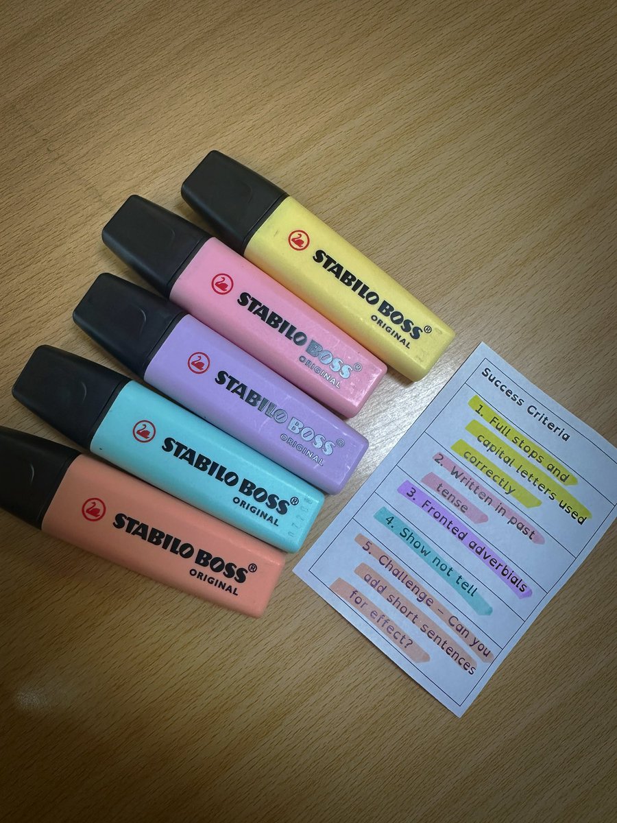 Miss_L_Teach's tweet photo. @greatergadsby Secret Code Marking was a HIT in Year 6 this week. 

Students received a colour &amp; had to work out with their peers which skill from our success criteria I decided was their strength. 

Collaboration with some comparison and analytical skills. 

They loved it! https://t.co/FqDgDtGVZT