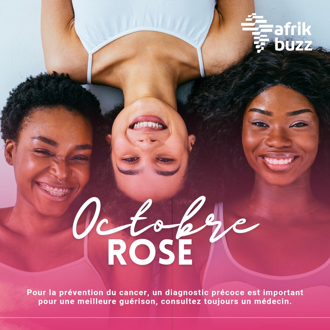 Ensemble, soutenons la recherche et offrons notre soutien à toutes les personnes touchées par le cancer.

Bon mois d'Octobre Rose à tous ! 🌸💕"

#Afrikbuzz #October2023 #OctobreRose #Cancer