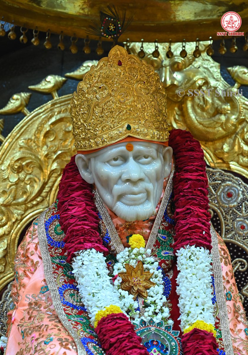 SSSTShirdi's tweet photo. *!! ॐ साई राम !!*
*श्री साईबाबा संस्थान विश्वस्त व्यवस्था,शिर्डी*
*!! ॐ Sai Ram !!*
*Shri Saibaba Sansthan Trust, Shirdi*
≈≈≈≈≈≈≈≈≈≈≈≈≈≈≈≈≈
 *आरती :-माध्यान्ह आरती* 
*रविवार  ०१ ��क्टोबर २०२३*     
*Aarti :-Madhyan Aarti*
*Sunday 01 October 2023* https://t.co/u0tTiQzKPL