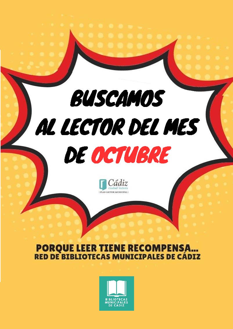 BMCadiz's tweet photo. 📚🏆Lo estamos buscando, te estamos buscando... Si quieres ser nuestro #LectordelMes o #Lectora no lo dudes. Acércate a cualquiera de nuestras #bibliotecas y te contamos cómo puedes conseguir tu recompensa
#NosEncantanLosLectoresyLectorasdelMes https://t.co/4S2xWwAWVW