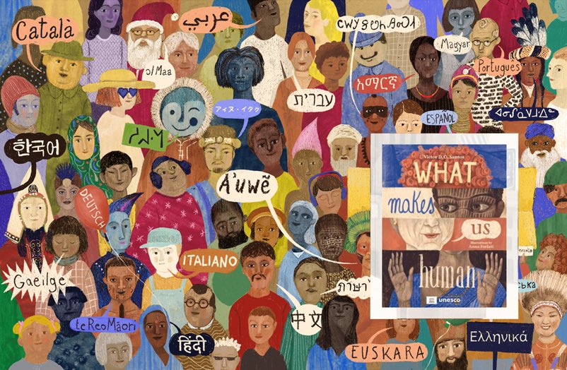 Yesterday was #InternationalTranslationDay🎆@UNESCO is the co-editor of 'What Makes Us Human'. The book aims to bring children closer to the idea that all languages matter and deserve to be preserved. It is now being translated to more than 19 languages!📚📚