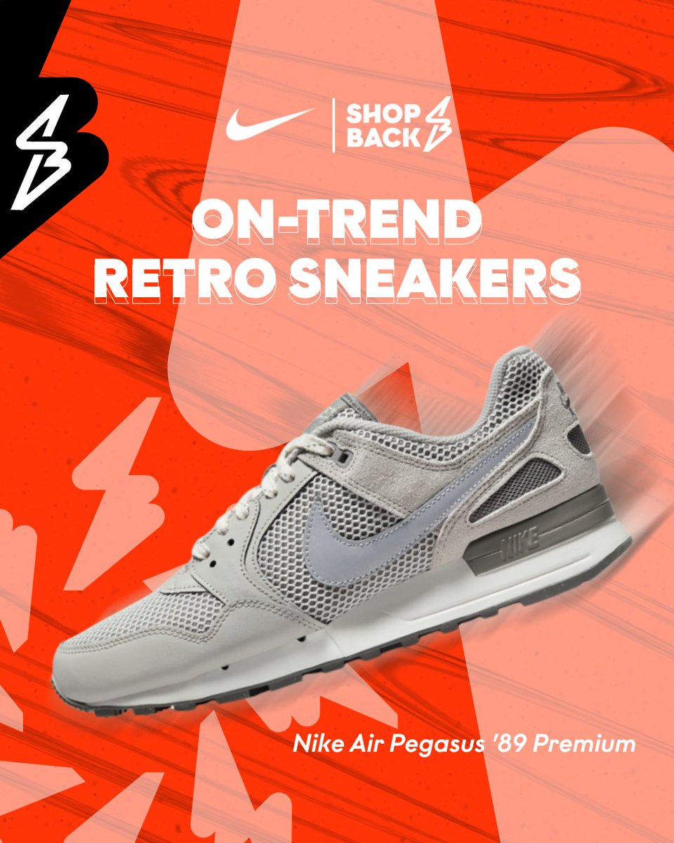 shopbackph's tweet photo. We are all about NEWTRO! 🤩 Check out these on-trend retro sneakers from #NIKE and score up to 7% Cashback. (1/2)
Check it out here: https://t.co/BGC1jY46Kq
#ForTheWins #RetroStyle #Retro #ShoeFinds https://t.co/Ac7Ocr46u4