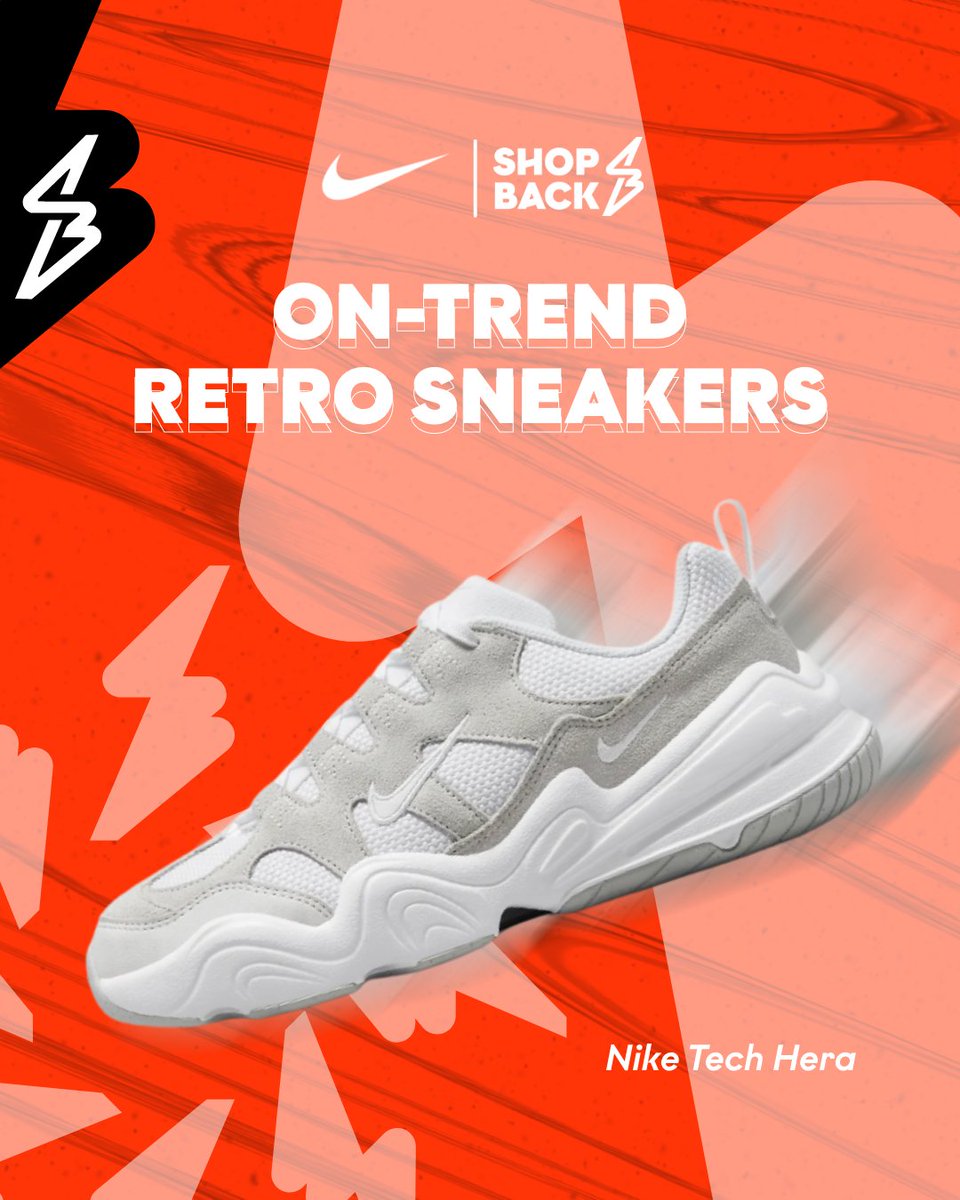 shopbackph's tweet photo. We are all about NEWTRO! 🤩 Check out these on-trend retro sneakers from #NIKE and score up to 7% Cashback. (1/2)
Check it out here: https://t.co/BGC1jY46Kq
#ForTheWins #RetroStyle #Retro #ShoeFinds https://t.co/Ac7Ocr46u4