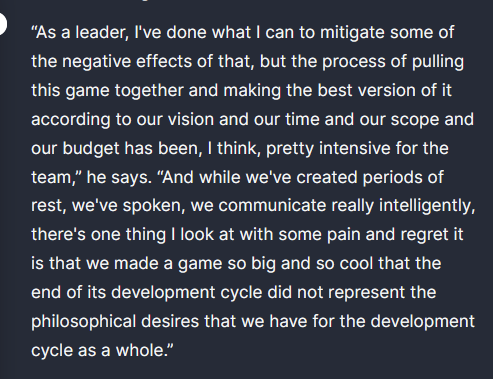 I wasn't expecting the terrifying level of public honesty in this article.
You don't normally *talk* like this to players, especially not on your goddamn launch week.
The transparency rules. Heart fully on sleeve.