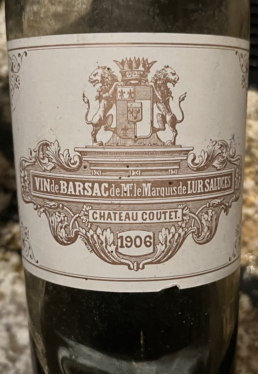 My host said we would finish the meal with ‘06 ⁦<a href="/ChateauCoutet/">Château Coutet</a>⁩  - omitting to mention from which century…
