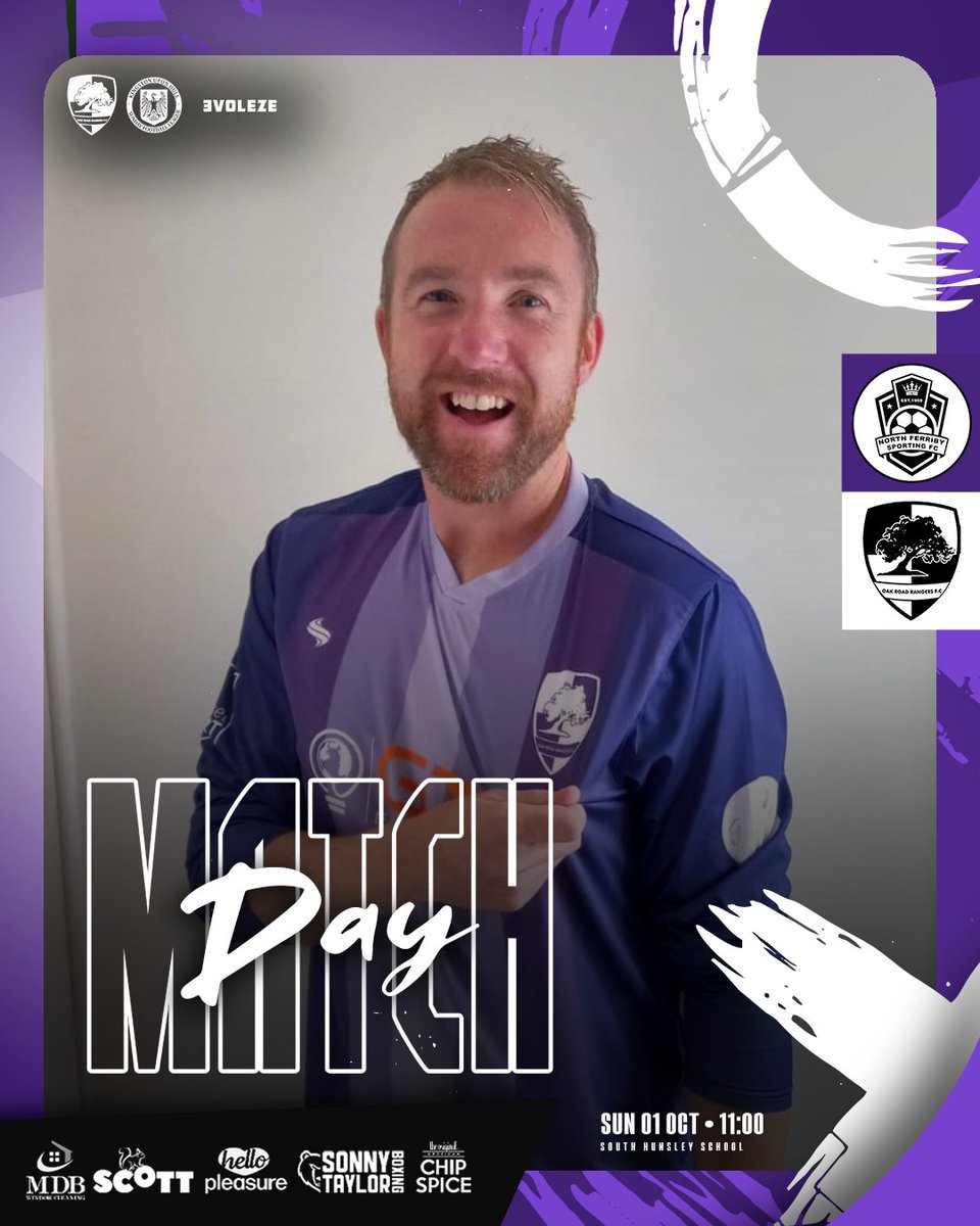 Oak Road Rangers FC (@oakroadrngrsfc) on Twitter photo Matchday #3
**Kick off 10am**
Today's sponsors;
<a href="/FRScottLtd/">F R Scott Limited</a> -Matchday.
MDB Window Cleaning - Matchball.
@SonnyTaylorBox- MOTM.
We'll be in our change home white kit supplied by <a href="/S66Sportswear/">S66 Sports</a> sponsored by <a href="/hellopleasureuk/">Hello Pleasure</a> with <a href="/MindsetMHM/">Mindset & Mindset Sport CIC</a>
Teamsheet to follow.
#UTFO⚫⚪🟣 Matchday #3
**Kick off 10am**
Today's sponsors;
<a href="/FRScottLtd/">F R Scott Limited</a> -Matchday.
MDB Window Cleaning - Matchball.
@SonnyTaylorBox- MOTM.
We'll be in our change home white kit supplied by <a href="/S66Sportswear/">S66 Sports</a> sponsored by <a href="/hellopleasureuk/">Hello Pleasure</a> with <a href="/MindsetMHM/">Mindset & Mindset Sport CIC</a>
Teamsheet to follow.
#UTFO⚫⚪🟣